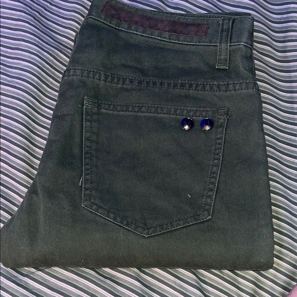 Marc Jacobs Men's Slim Straight Jeans in Deep Green